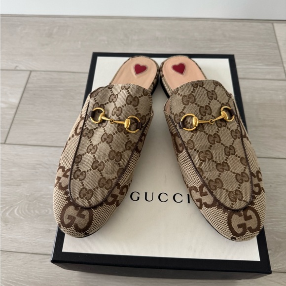 Gucci Shoes - Gucci
Princetown GG Canvas Loafer Mules